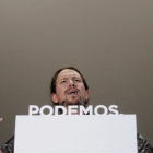El secretario general de Podemos, Pablo Iglesias.-JOSÉ LUIS ROCA