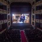 Momento de la proyección ayer de ‘Pavana triste’ en el Teatro Principal.-ISRAEL L. MURILLO