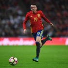 Iago Aspas, con la camiseta de la selección.-GUETTY