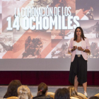 Edurne Pasaban, durante su intervención.-ISRAEL L. MURILLO