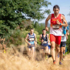 Luis Alberto Hernando en pleno esfuerzo en el primer tramo del Mundial de Ultra Trail.-RFEA
