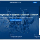 Captura de pantalla de la web de la plataforma por internet Footters.-EL PERIÓDICO