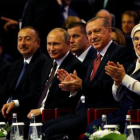 Putin y Erdogan, ayer en el Congreso Mundial de la Energía en Estambul.-REUTERS / MURAD SEZER