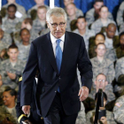 Hagel durante una visita la base de MacDill, en Tampa, en septiembre.-Foto: EFE / BRIAN BLANCO