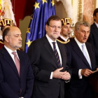 Los representantes de las principales autoridades del Estado en la celebración del 37 aniversario de la Constitución-JUAN MANUEL PRATS