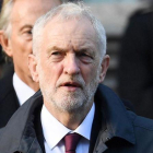 El líder laborista, Jeremy Corbyn, durante la celebración del Centenario del armisticio en noviembre de 2018.-ANDY RAIN (EFE)