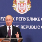 El presidente de Rusia, Vladimir Putin, en una rueda de prensa en Serbia.-REUTERS / STOYAN NENOV