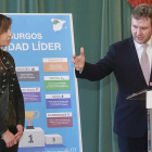 Lacalle y Blasco durante la presentación de la campaña en el Salón Rojo.-RAÚL G. OCHOA
