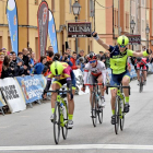 La arandina Sara Martín fue la más rápida en el reducido esprint que decidió el triunfo en Villarcayo-Daniel Peña