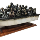 La obra de Banksy que se puede ganar si se acerta su peso.-BANKSY