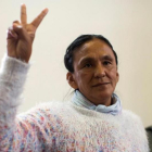 La activista indígena Milagro Sala durante el juicio.-REUTERS / GIANNI BULACIO