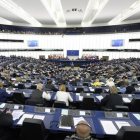 El Parlamento Europeo en el pleno de este miércoles-EFE / MATHIEU CUGNOT