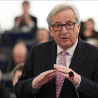 Juncker, ante el Parlamento Europeo.-FREDERICK FLORIN / AFP