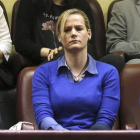 Zaida Cantera, en una sesión del Congreso, del pasado mes de marzo.-EFE