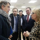 José María Ribot, a la izquierda, junto Jorge Arnau y Emiliana Molero.-RAÚL G. OCHOA