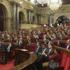 Pleno del Parlament del pasado 22 de marzo en el que se aprobó el proyecto de presupuestos.-DANNY CAMINAL