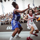 Sofía Galerón durante el encuentro ante Francia.-fiba.com