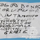 Imagen de la nota que daban a leer a sus víctimas-ECB