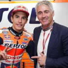 Marc Márquez y Mick Doohan compartieron conversación en Phillip Island (Australia).-ALEJANDRO CERESUELA