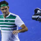 Roger Federer, durante el duelo ante Grigor Dimitrov.-EFE / LYNN BO BO