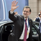 Mariano Rajoy, este martes, a su llegada a la cumbre de Bruselas.-REUTERS / ERIC VIDAL