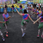 Ambiente festivo en la recepción a los atletas a su llegada a la Villa Olímpica de Río de Janeiro-AP / CHARLIE RIEDEL