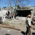 Fotografia  del exterior del hospital materno-infantil  bombardeado en Idleb.-SAVE THE CHILDREN