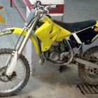 La motocicleta que fue sustraída y posteriormente recuperada.-ECB