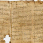 Uno de los manuscritos digitalizados del Mar Muerto.-