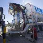 El único depósito móvil de gas natural licuado de la Comunidad se ubica en la estación de Rubena.-ISRAEL L. MURILLO
