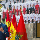 El alcalde de Burgos, Daniel de la Rosa, interviene en un acto público del Burgos CF. SANTI OTERO