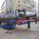 La sardina con referencias a la ciudad  nunca puede faltar en el Carnaval.