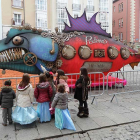 Otra de las sardinas que ardieron un martes de carnaval en Burgos.