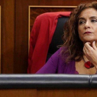 La ministra de Hacienda, María Jesús Montero, en el Congreso de los Diputados, en una imagen de archivo.-JOSÉ LUIS ROCA