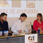 (De izq. a dch.), Alonso, Martínez y Torrientes durante la presentación.-I. L.M.