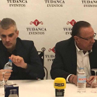 Álvarez de los Mozos junto al presidente de la Arandina, Pedro García-@ARANDINACF
