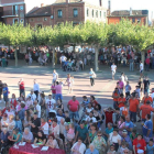 El desfile de carrozas y peñas marca el inicio oficial de las fiestas de Nuestra Señora y San Roque en Melgar.-FUTI