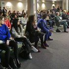 Los profesionales del sector fueron mayoría en el público entre el que se encontraban numerosos alumnos de Turismo de la Universidad de Burgos.-RAÚL OCHOA