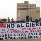 La plantilla mostró su disconformidad ante los 30 despidos que la empresa proponía en un principio-Raúl G. Ochoa