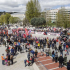 La marcha finalizó en el Paseo Sierra de Atapuerca tras recorrer las calles del centro de la ciudad.-SANTI OTERO
