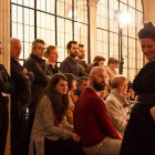El público disfrutó con las piezas de microteatro representadas en Saldañuela.-Facebook Cultural Caja de Burgos