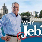 Cartel promocional de Jeb Bush en Iowa.-