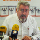 José Ignacio Delgado comparece ante los medios.-B.C.