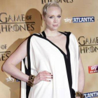 Gwendoline Christie, que interpreta a Brienne, en la presentación de la quinta temporada de 'Juego de tronos' en Londres.-Foto: AP / JOEL RYAN