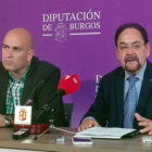 Ricardo Pizarro y Ángel Guerra, ayer durante la presentación de los trabajos de consultoría de Sodebur.-D.S.M.