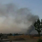 Explosiones en la ciudad de Ghazni, Afganistán, durante el ataque de los talibanes.-AF
