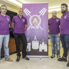 Jose Manuel Cuesta, Miguel Rebollo, Rubén Clemente y Ricardo Díez, miembros de la asociación.-SANTI OTERO