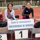 Jesús Gómez, Lidia Campo, Solange Pereira y Dani Arce, miembros del Grupo de Entrenamiento Universidad de Burgos. ECB