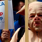 Imagen de una protesta en Alemania contra el TTIP-