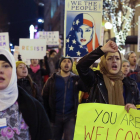 Manifestación en Seattle (EEUU) contra el veto de Trump a los musulmanes.-REUTERS / DAVID RYDER